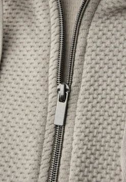 Langarm Jacke mit Kapuze und Zipper