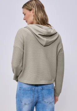 Langarm Jacke mit Kapuze und Zipper