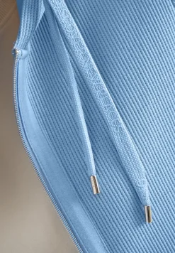 Langarm Jacke mit Kapuze und Taschen