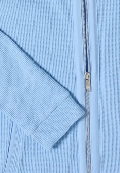 Langarm Jacke mit Kapuze und Taschen