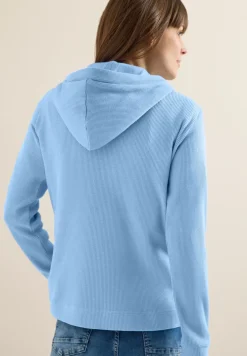 Langarm Jacke mit Kapuze und Taschen