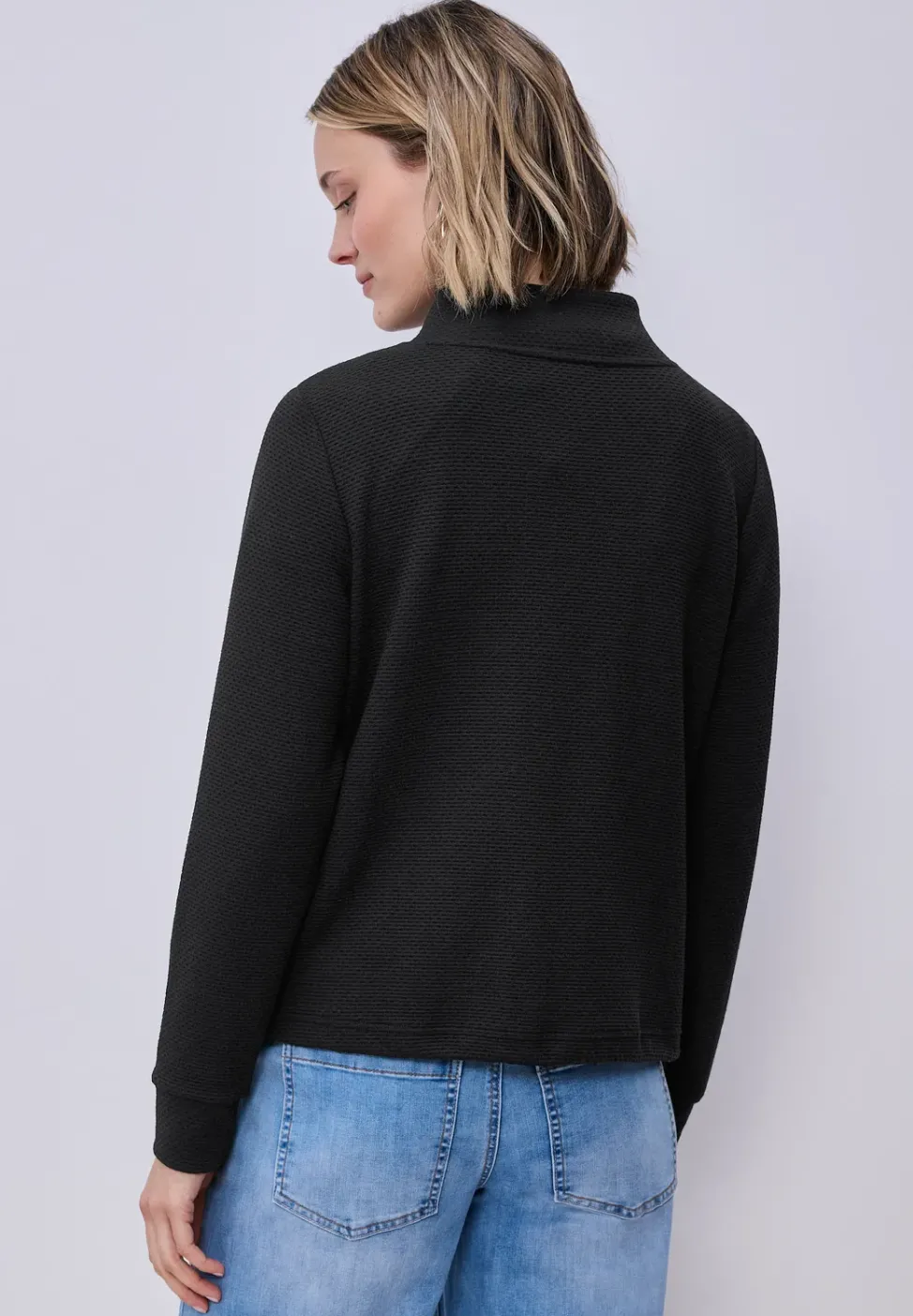Langarm Jacke mit Turtle Neck