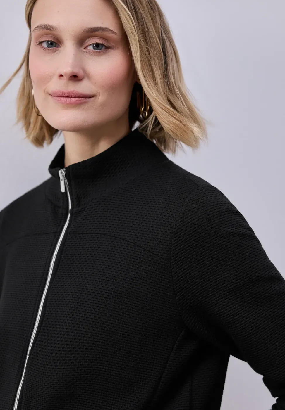 Langarm Jacke mit Turtle Neck