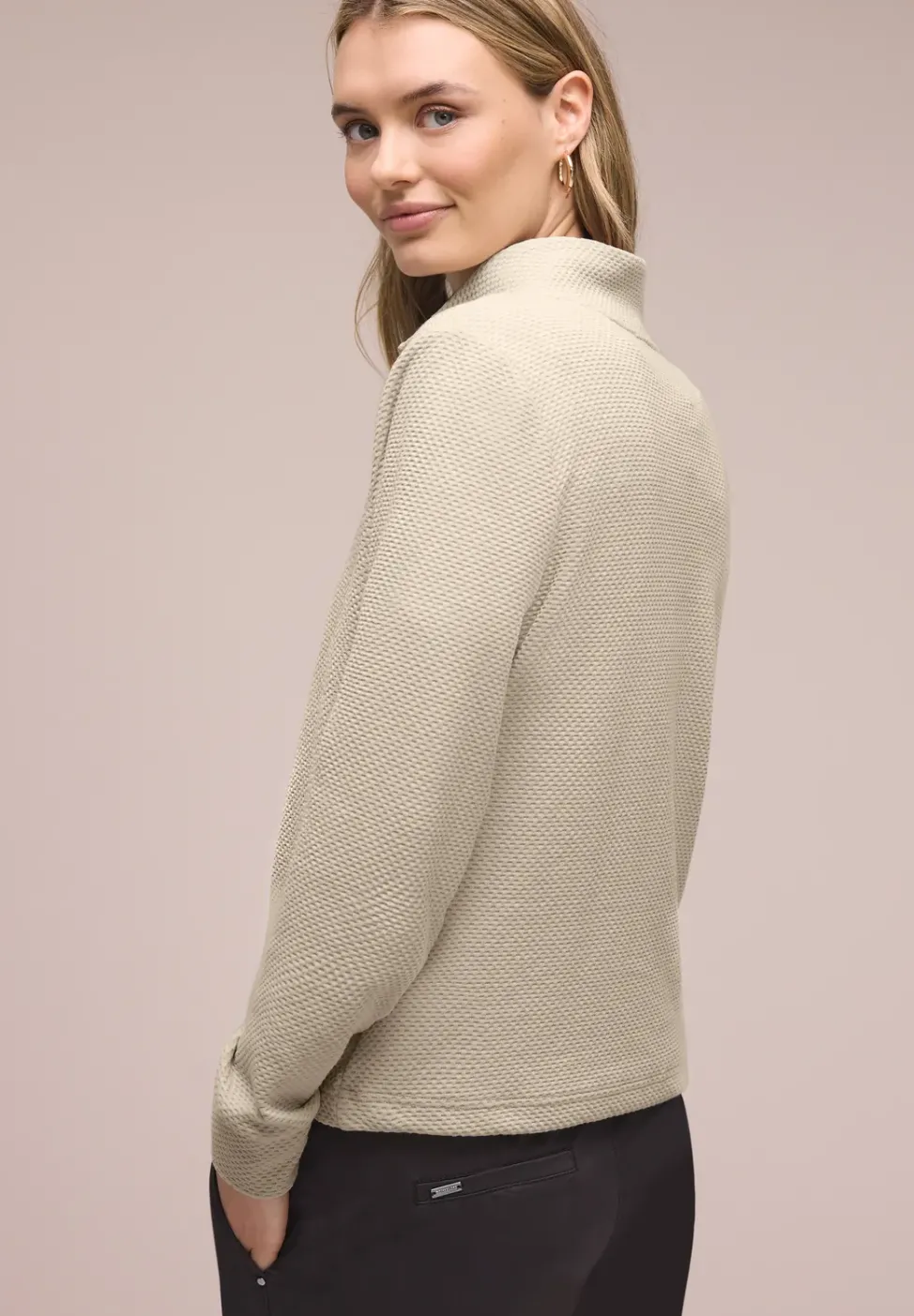 Langarm Jacke mit Turtle Neck