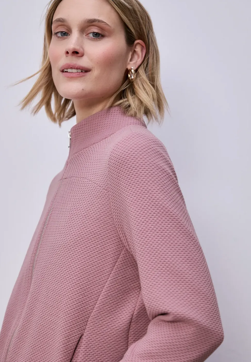 Langarm Jacke mit Turtle Neck