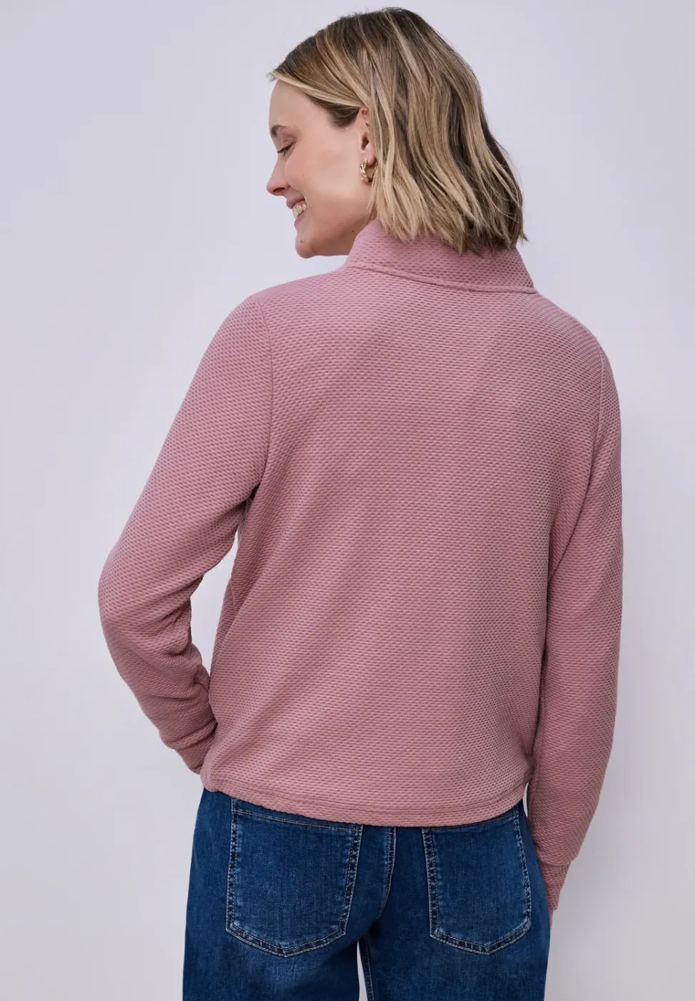 Langarm Jacke mit Turtle Neck