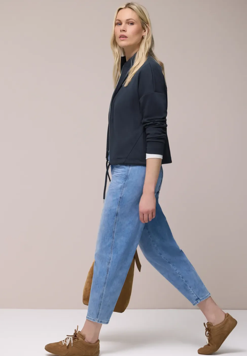 Langarm Jacke mit Turtle Neck