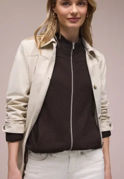 Langarm Jacke mit Turtle Neck