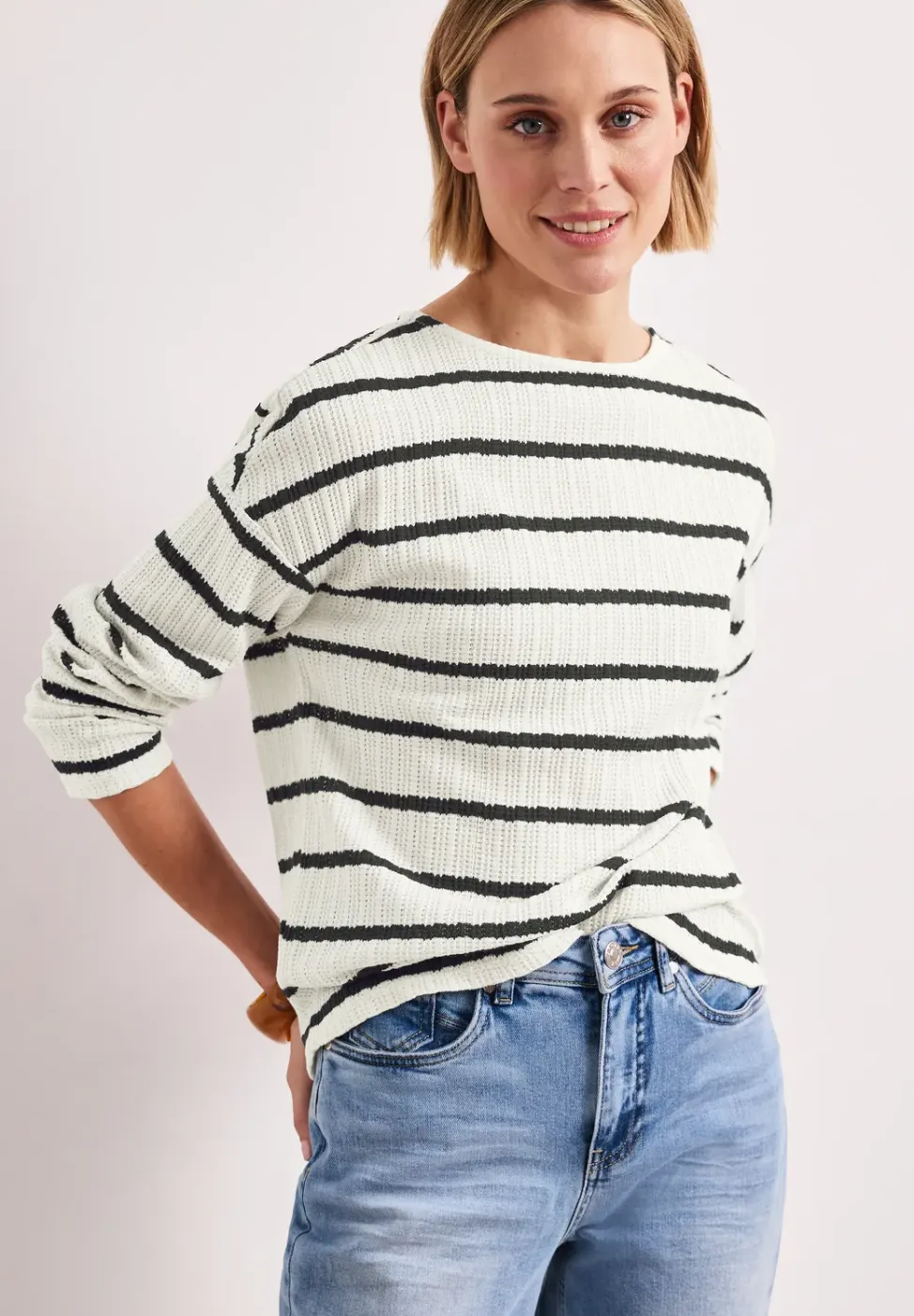 Langarm Shirt im Strick-Look