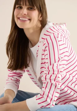 Langarm Sweatjacke mit Kapuze