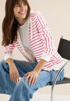Langarm Sweatjacke mit Kapuze