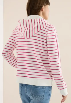 Langarm Sweatjacke mit Kapuze