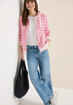 Langarm Sweatjacke mit Kapuze