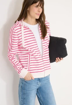 Langarm Sweatjacke mit Kapuze