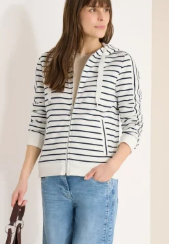 Langarm Sweatjacke mit Kapuze