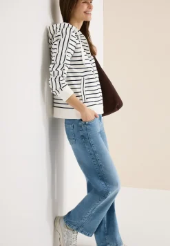 Langarm Sweatjacke mit Kapuze