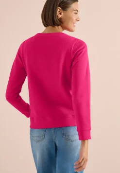 Langarm Sweatshirt mit Stickerei