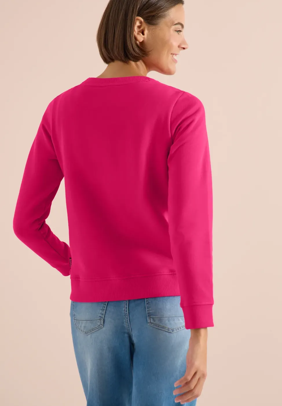 Langarm Sweatshirt mit Stickerei