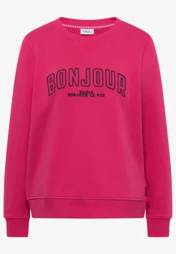 Langarm Sweatshirt mit Stickerei