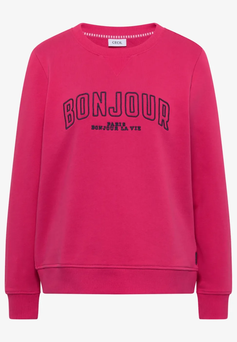 Langarm Sweatshirt mit Stickerei