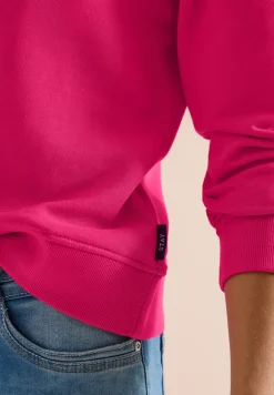 Langarm Sweatshirt mit Stickerei