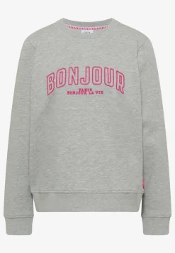 Langarm Sweatshirt mit Stickerei