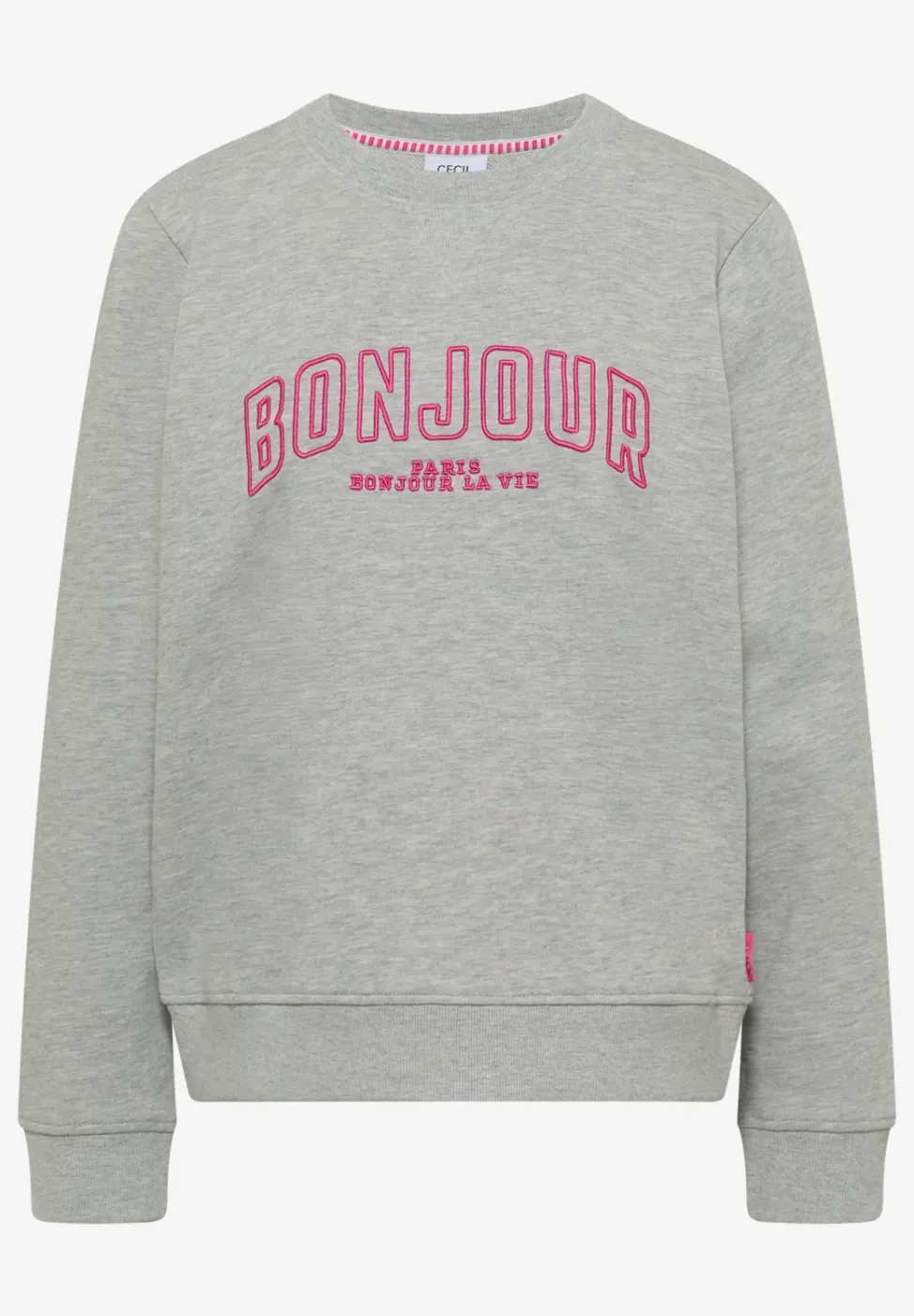 Langarm Sweatshirt mit Stickerei