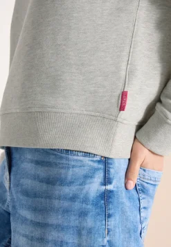 Langarm Sweatshirt mit Stickerei