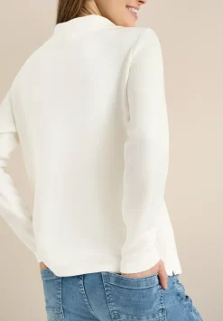 Langarm Sweatshirt mit Wording Artwork