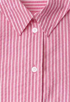 Langarm Bluse aus Seersuckerqualität