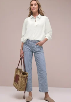 Langarm Bluse mit Crochetdetails