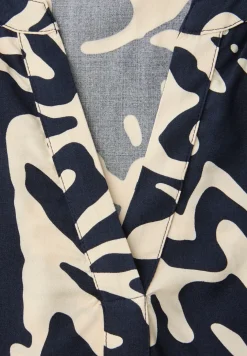 Langarm Bluse mit elastischem Bund