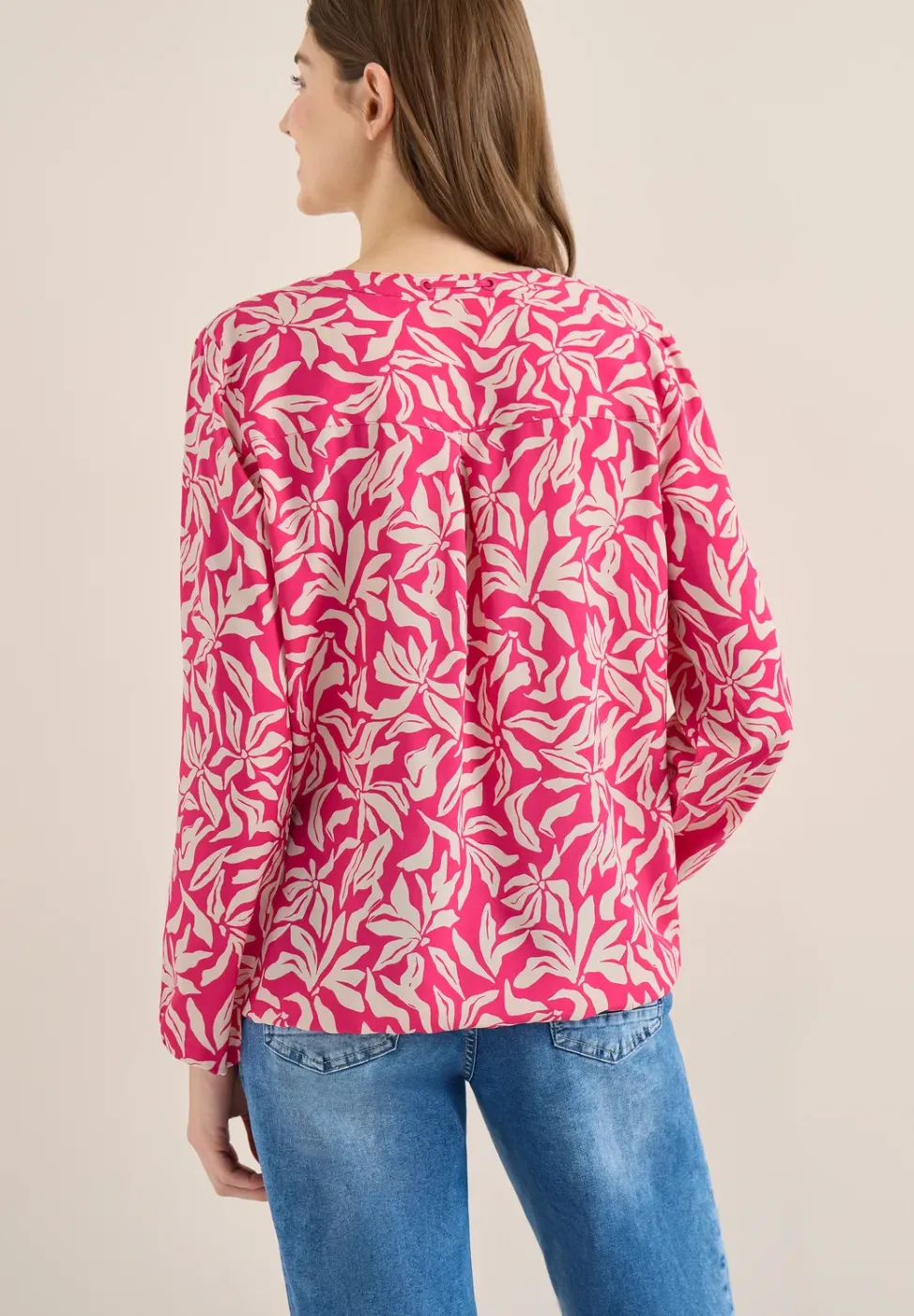 Langarm Bluse mit floralem Print