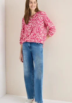 Langarm Bluse mit floralem Print
