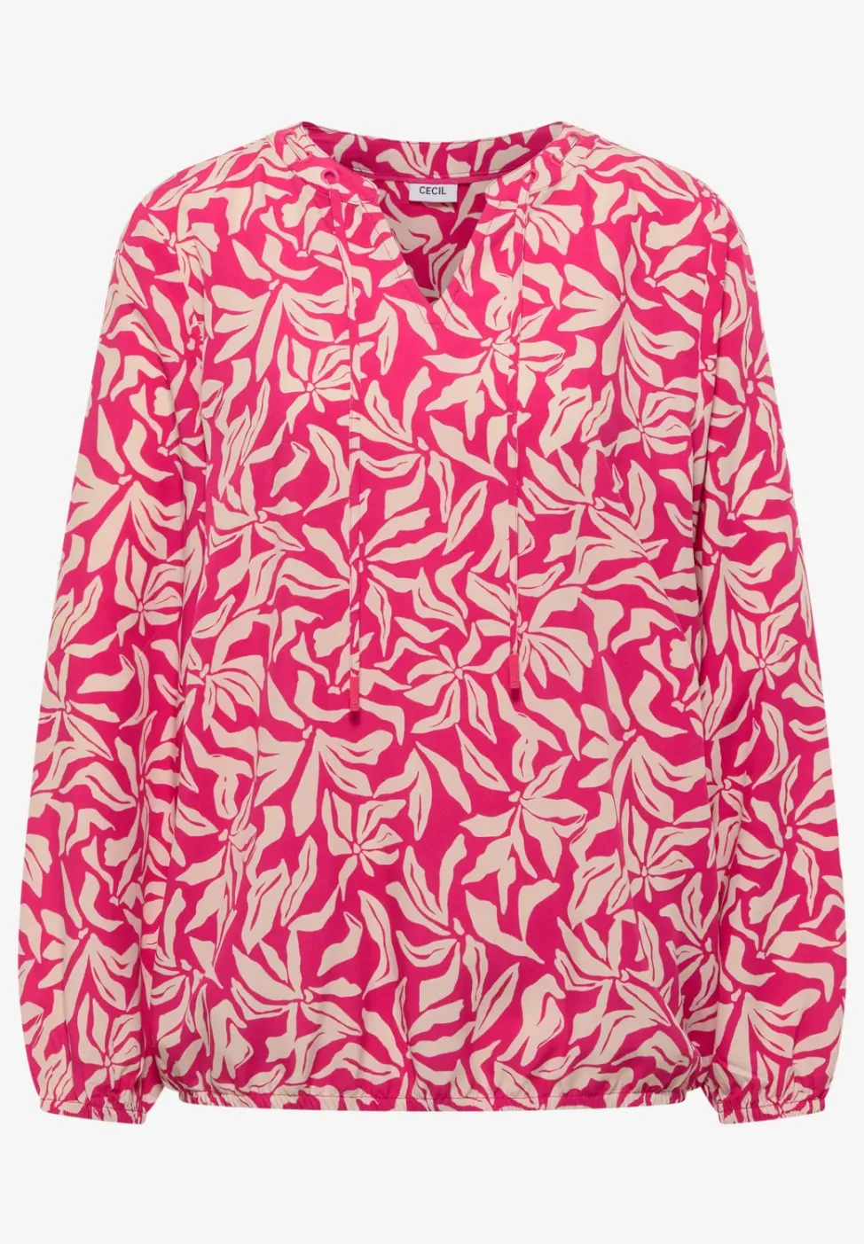 Langarm Bluse mit floralem Print