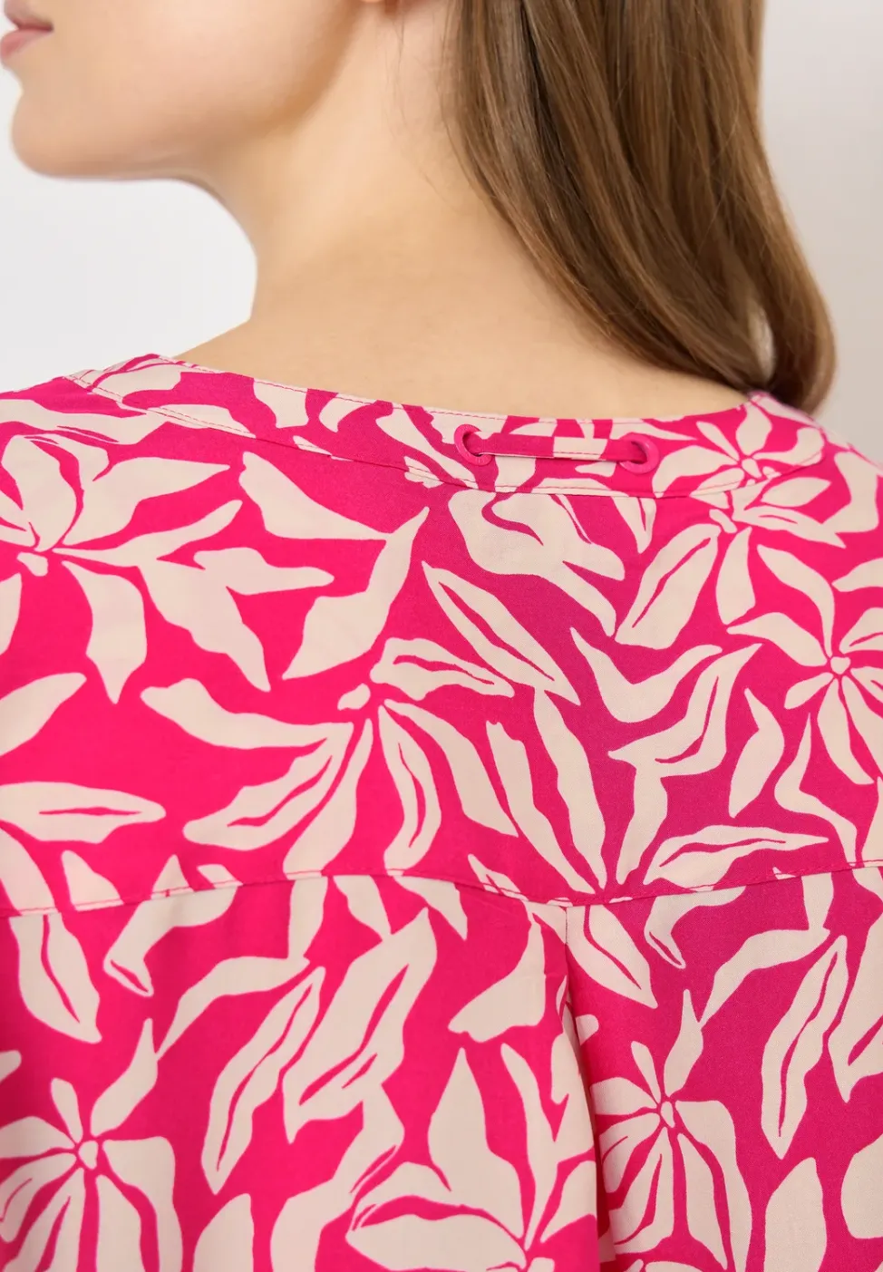 Langarm Bluse mit floralem Print