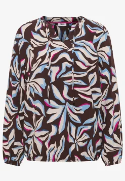 Langarm Bluse mit floralem Print