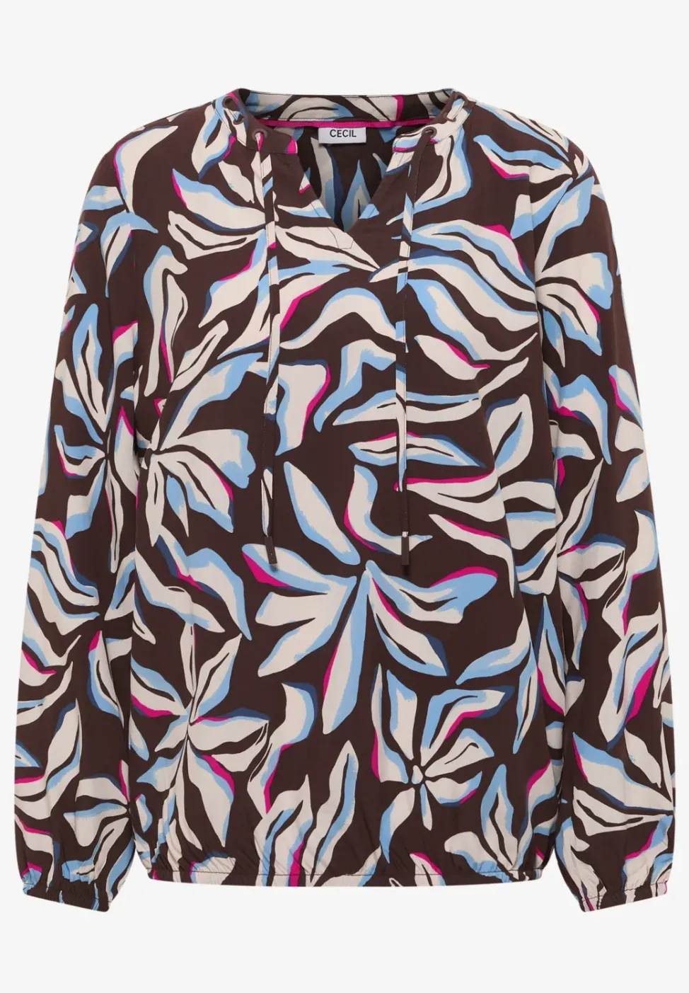 Langarm Bluse mit floralem Print