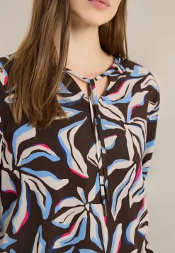Langarm Bluse mit floralem Print