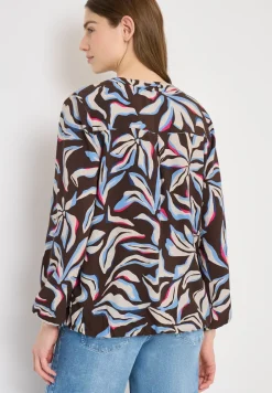 Langarm Bluse mit floralem Print