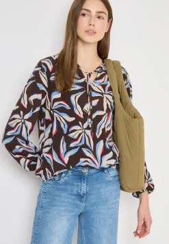 Langarm Bluse mit floralem Print