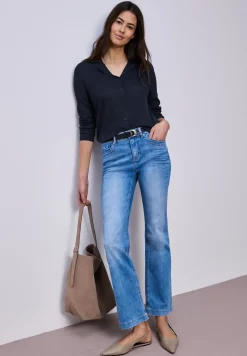 Langarm Jacke mit V-Neck