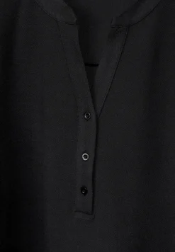 Langarmkleid in Unifarbe
