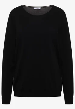 Langarm Pullover mit Rippdetail