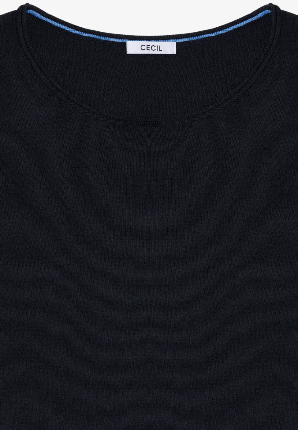 Langarm Pullover mit Rippdetail