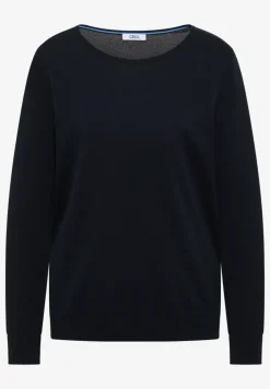 Langarm Pullover mit Rippdetail