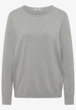 Langarm Pullover mit Rippdetail