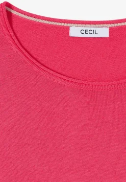 Langarm Pullover mit Rippdetail