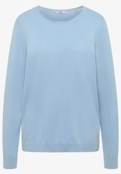 Langarm Pullover mit Rippdetail