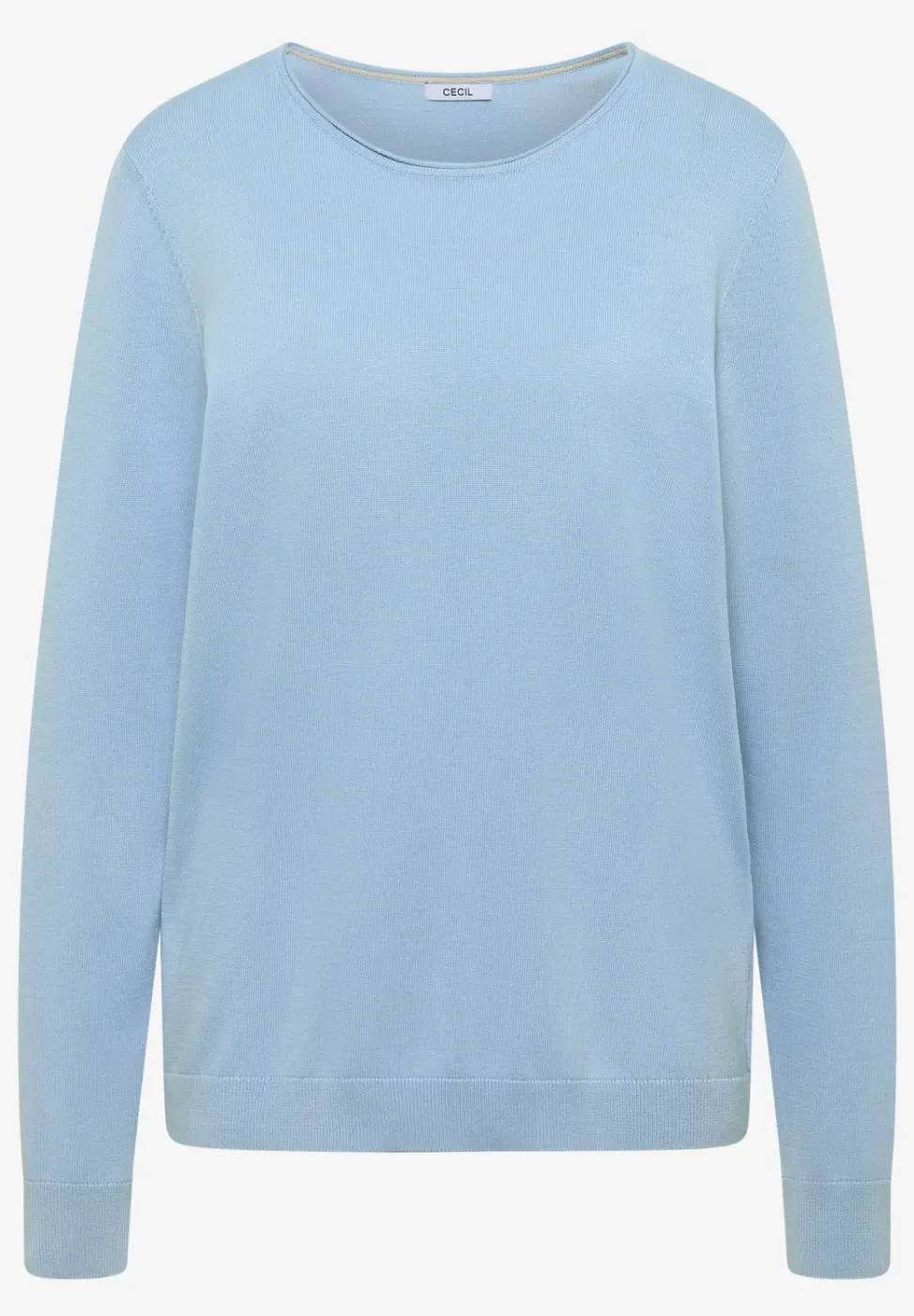 Langarm Pullover mit Rippdetail
